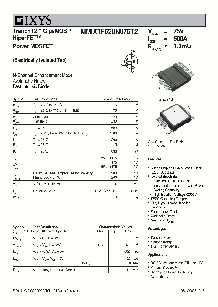 MMIX1F520N075T2_9020328.PDF Datasheet