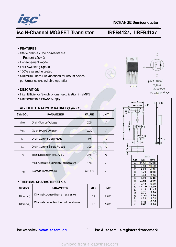 IIRFB4127_9023335.PDF Datasheet