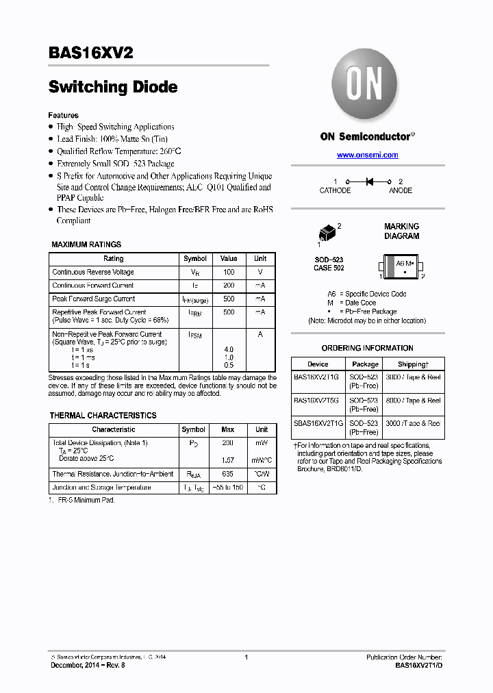 BAS16XV2_9026684.PDF Datasheet