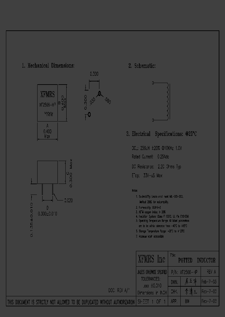 XF2566-HP_9027600.PDF Datasheet