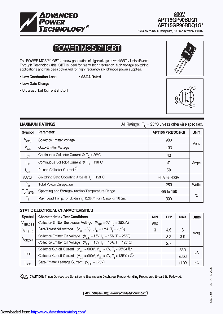 APT15GP90BDQ1G_9029530.PDF Datasheet