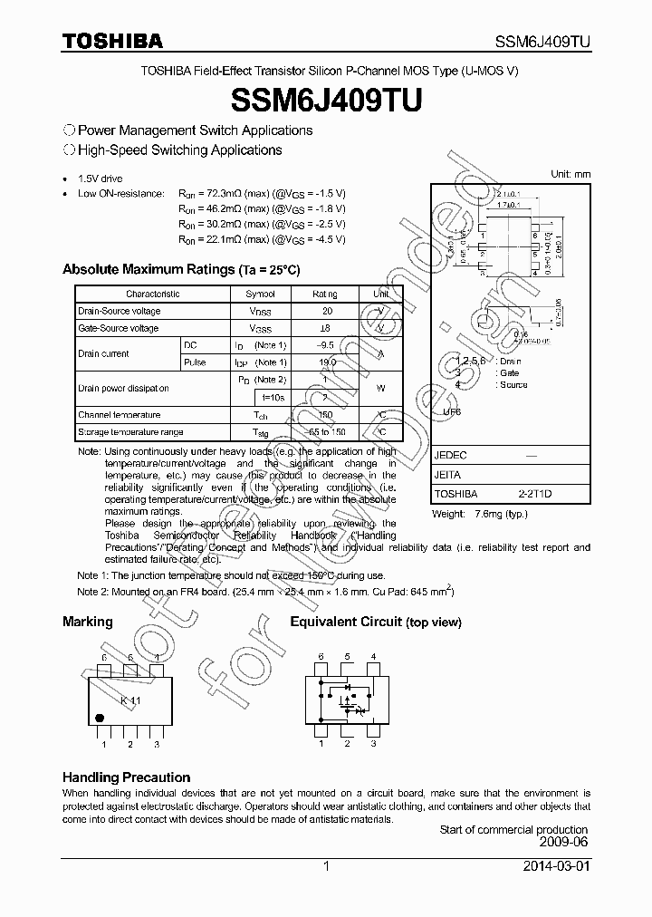 SSM6J409TU-14_9033752.PDF Datasheet