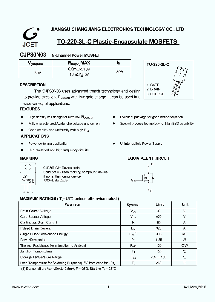 CJP80N03_9037197.PDF Datasheet