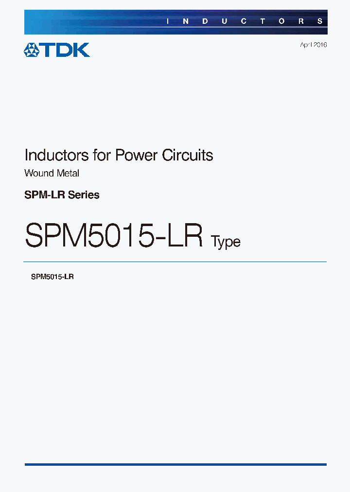 SPM5015T-4R7M-LR_9037535.PDF Datasheet