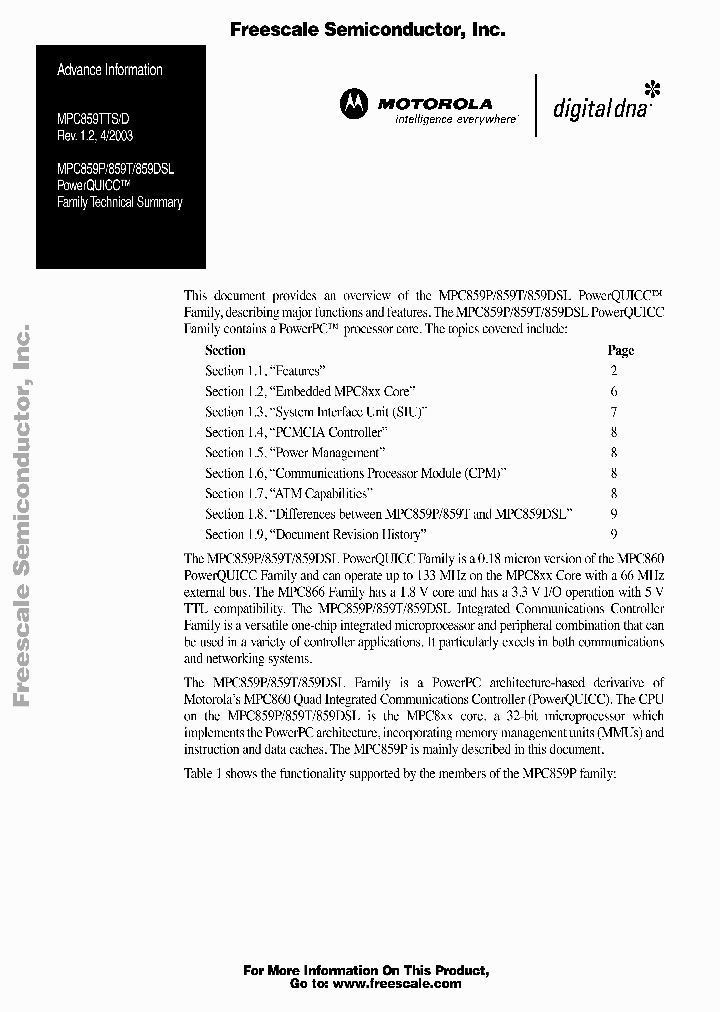 MPC859DSL_9037808.PDF Datasheet