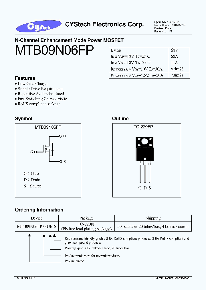 MTB09N06FP_9041728.PDF Datasheet