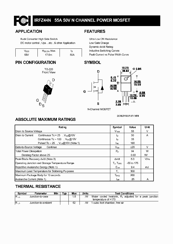 IRFZ44N_9044857.PDF Datasheet