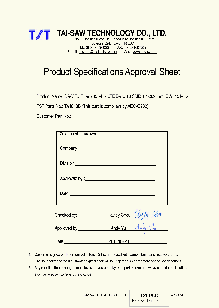 TA1813B_9045407.PDF Datasheet