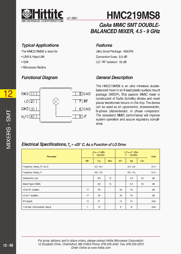 HMC219MS8_9047775.PDF Datasheet