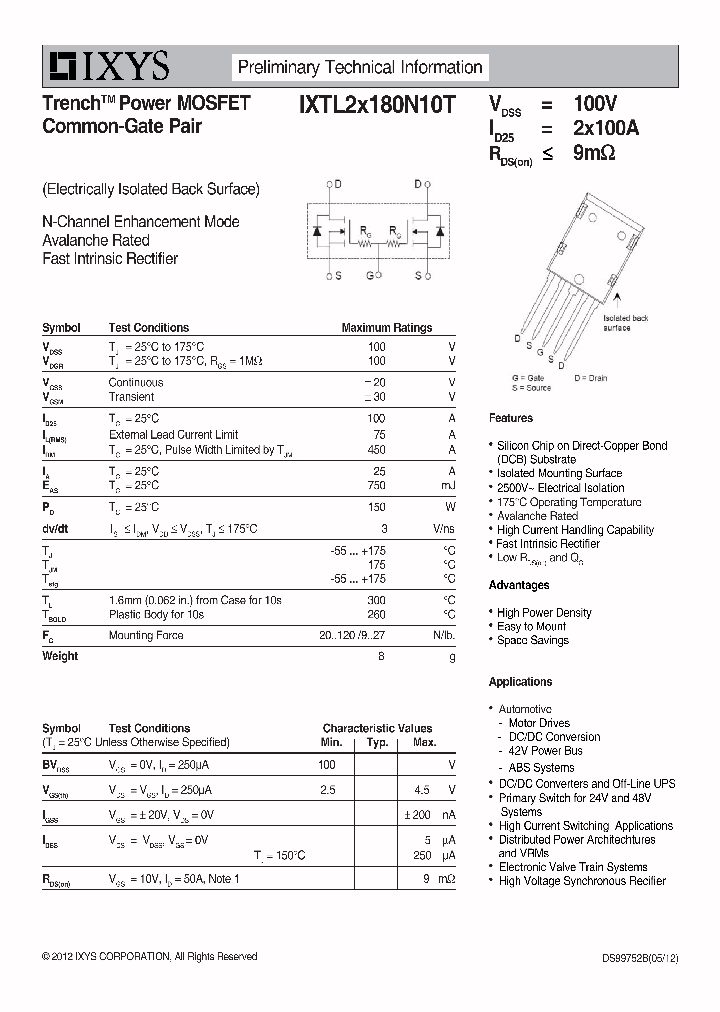 IXTL2X180N10T_9050175.PDF Datasheet