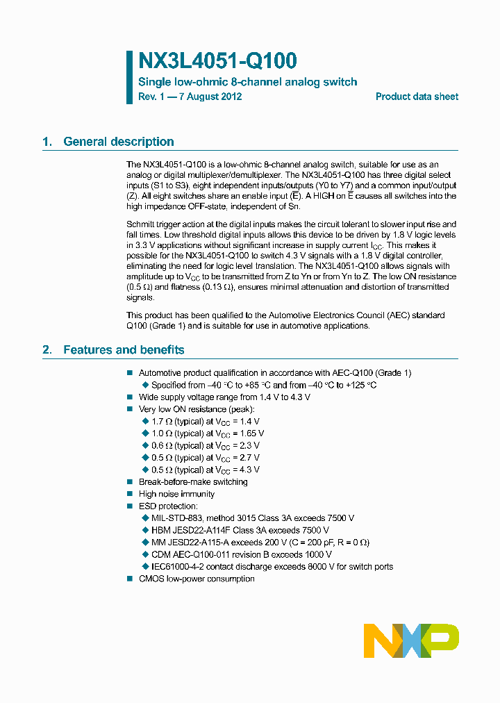 NX3L4051HR-Q100_9050746.PDF Datasheet