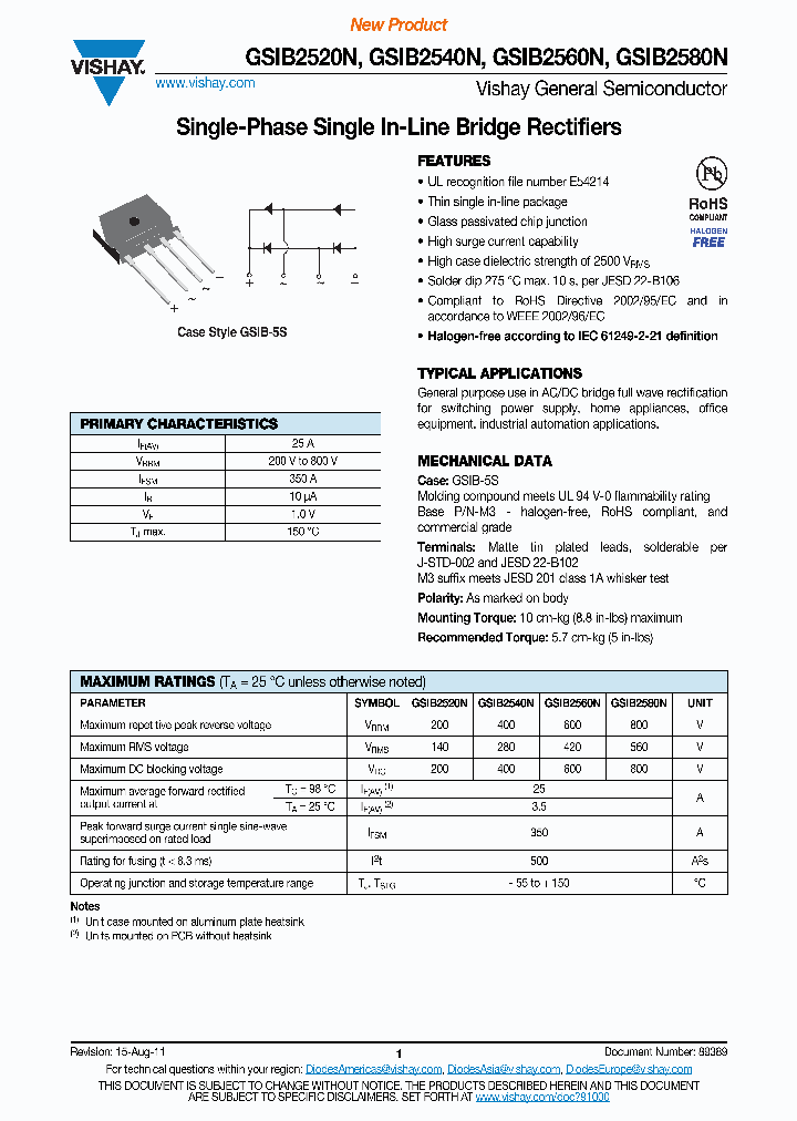 GSIB2540N_9054091.PDF Datasheet