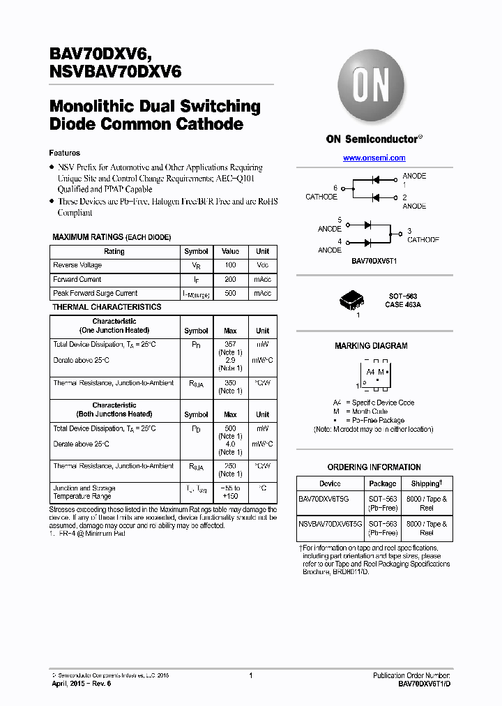 NSVBAV70DXV6T5G_9055134.PDF Datasheet