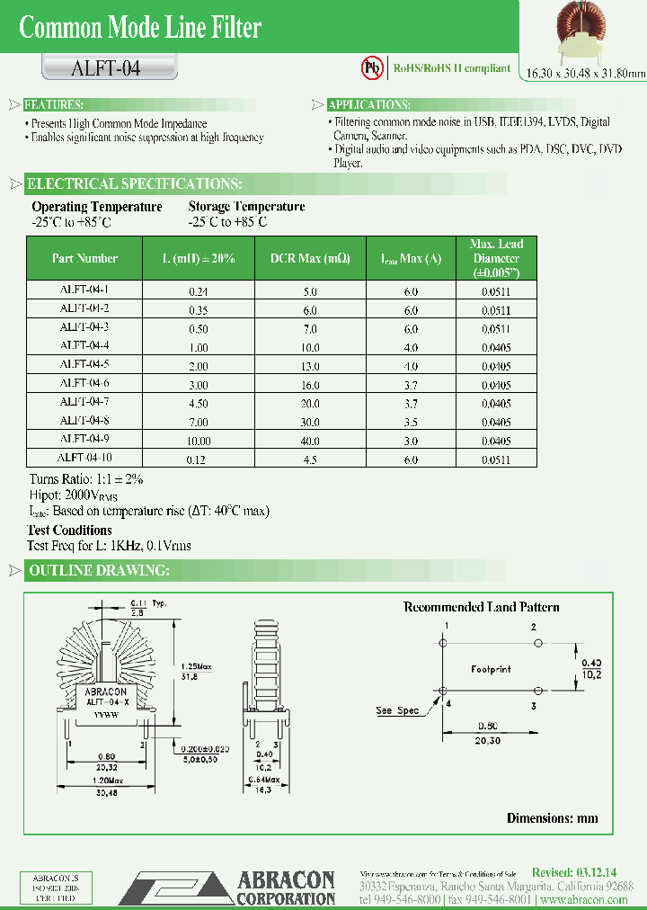 ALFT-04-2_9055314.PDF Datasheet