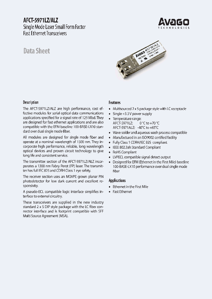 AFCT-5971ALZ_9055897.PDF Datasheet