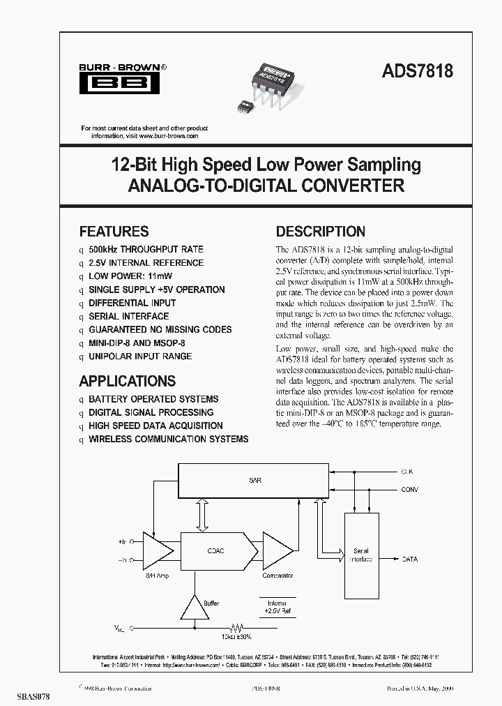 ADS7818PBG4_9056381.PDF Datasheet