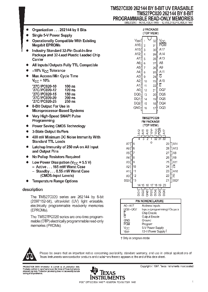 TMS27PC040_9057278.PDF Datasheet