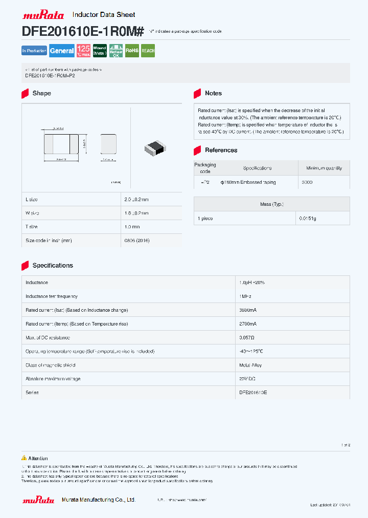 DFE201610E-1R0M_9058774.PDF Datasheet