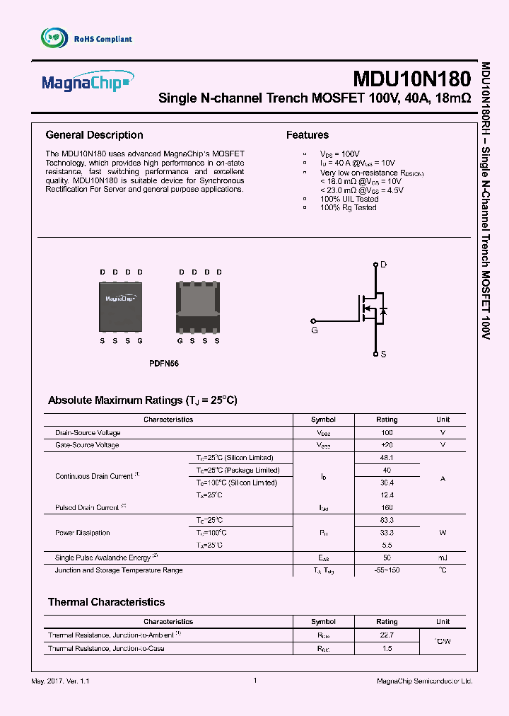 MDU10N180_9060095.PDF Datasheet
