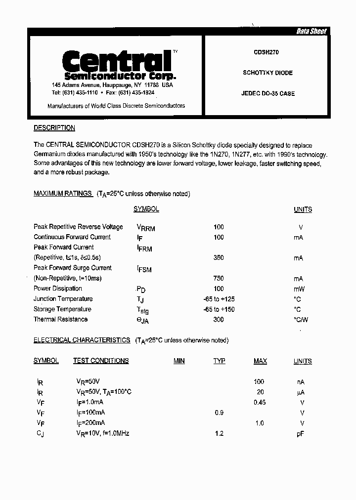 CDSH270_9064610.PDF Datasheet