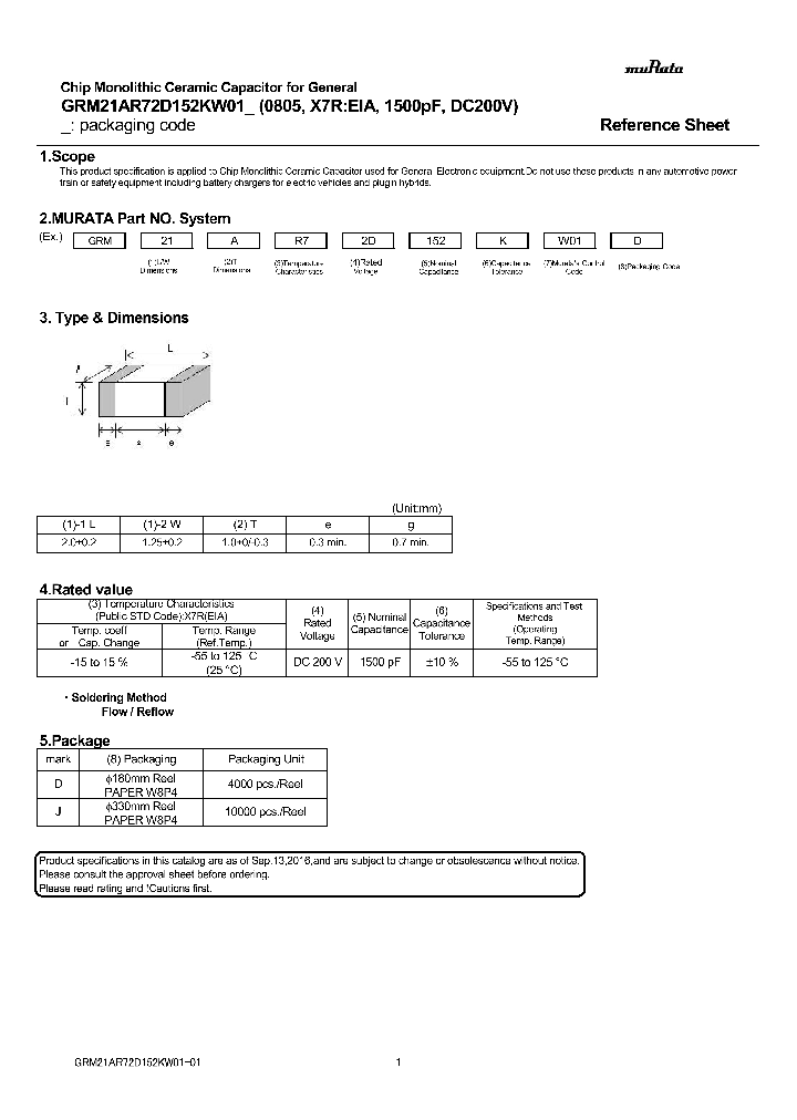 GRM21AR72D152KW01_9064703.PDF Datasheet