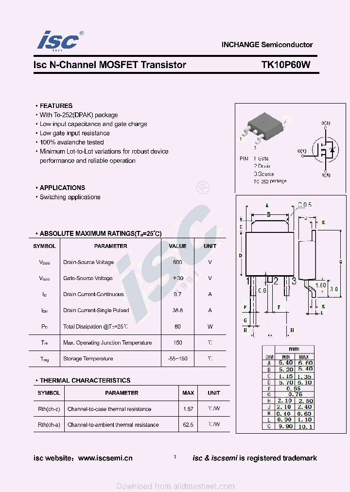 TK10P60W_9064820.PDF Datasheet