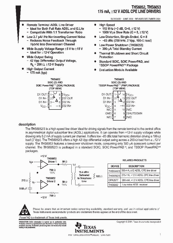 THS6052CDDA_9069410.PDF Datasheet