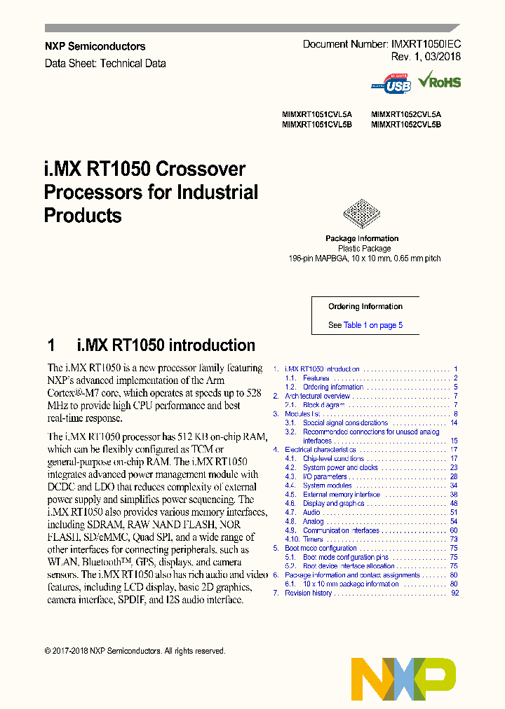 MIMXRT1052CVL5B_9072755.PDF Datasheet