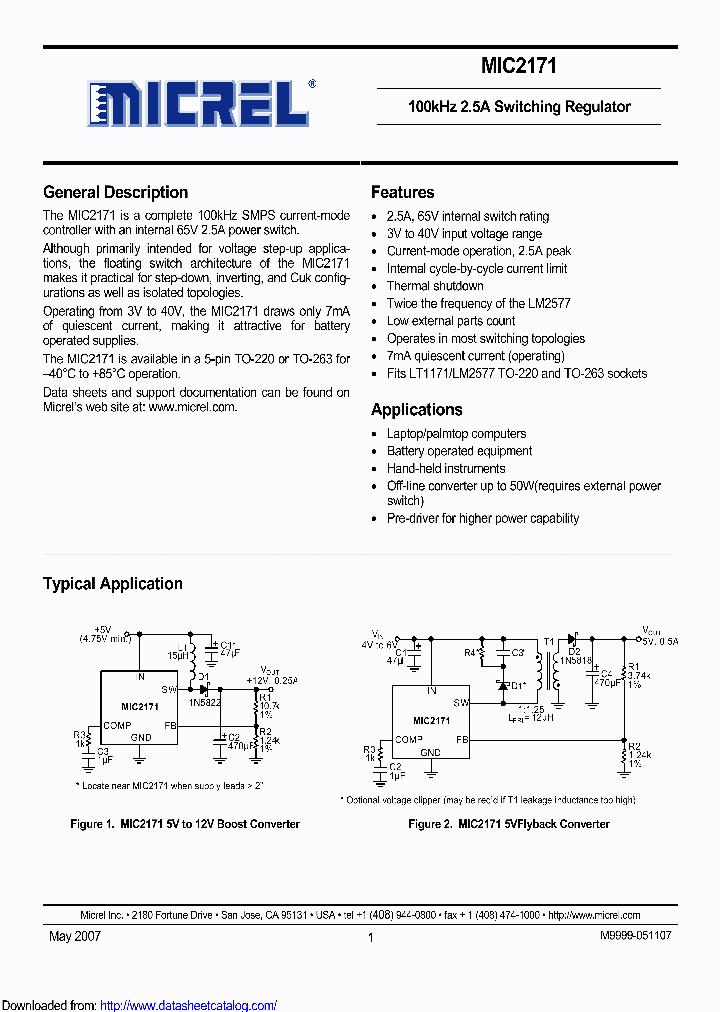 MIC2171WU-TR_9076396.PDF Datasheet