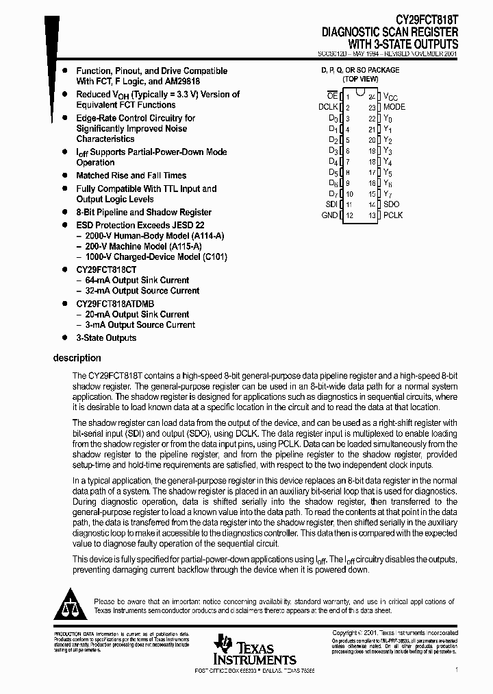 CY29FCT818CTSOC_9082772.PDF Datasheet