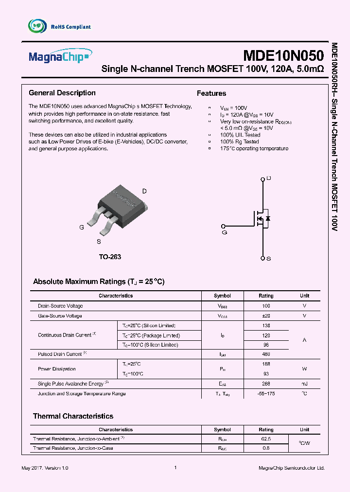 MDE10N050_9083414.PDF Datasheet