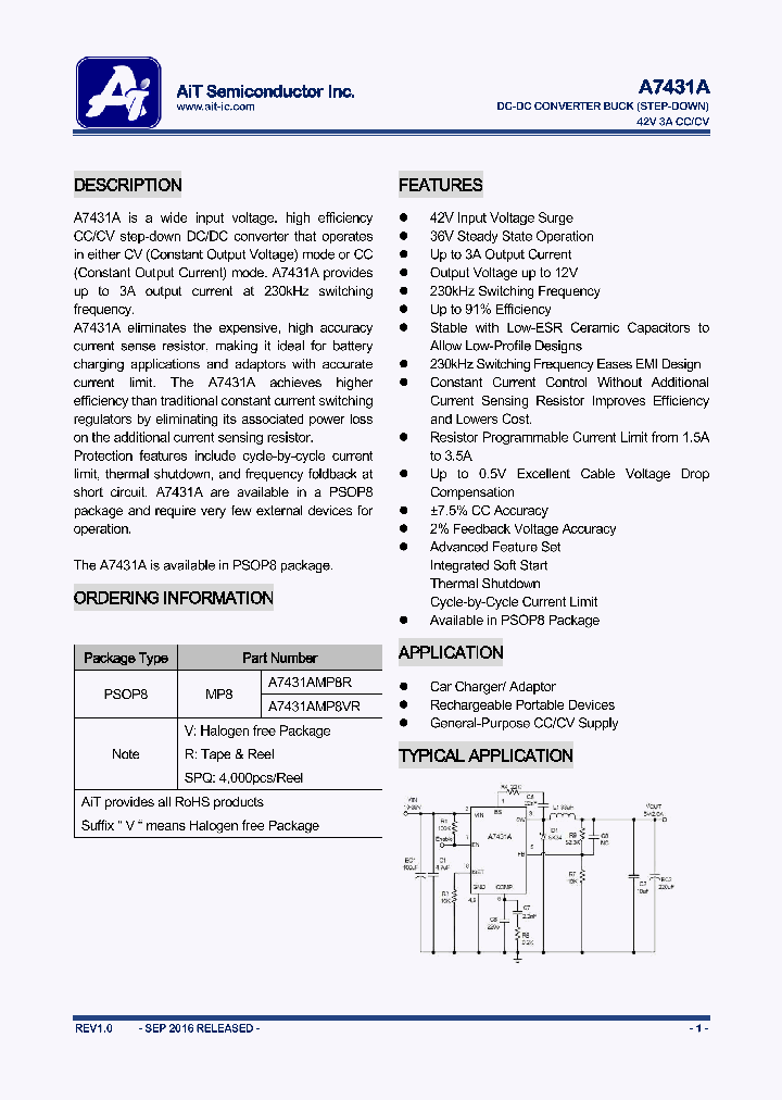 A7431AMP8R_9086537.PDF Datasheet