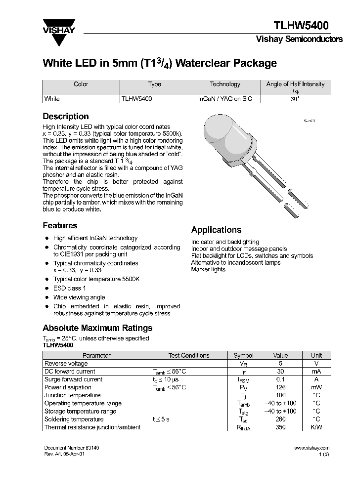 TLHW5400_9087745.PDF Datasheet