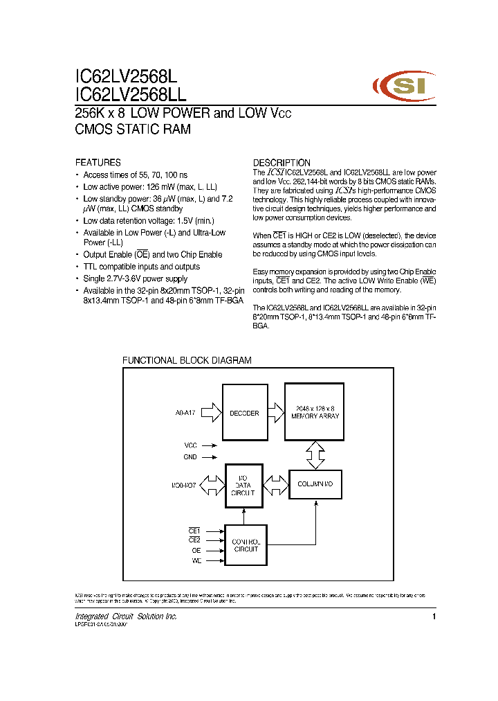 IC62LV2568L-55HI_9088122.PDF Datasheet