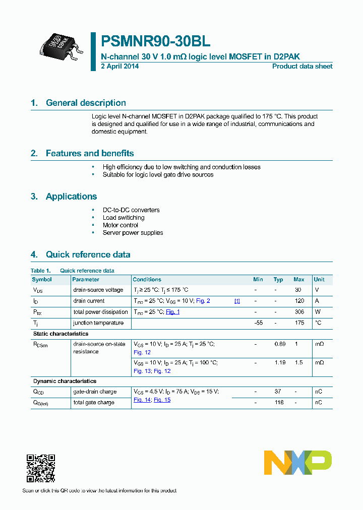 PSMNR90-30BL_9090109.PDF Datasheet