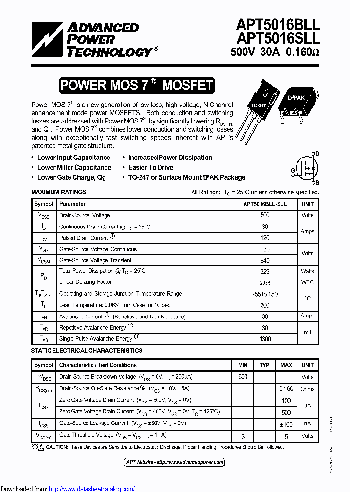 APT5016BLLG_9092109.PDF Datasheet