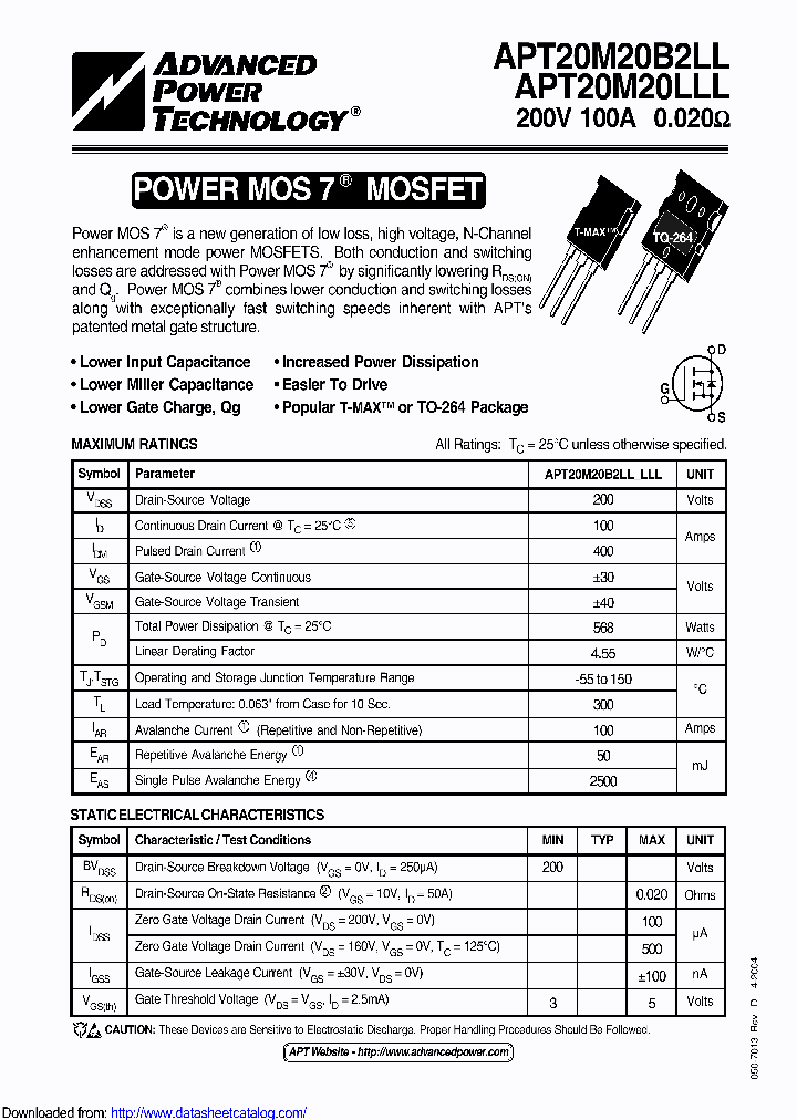 APT20M20LLLG_9092613.PDF Datasheet