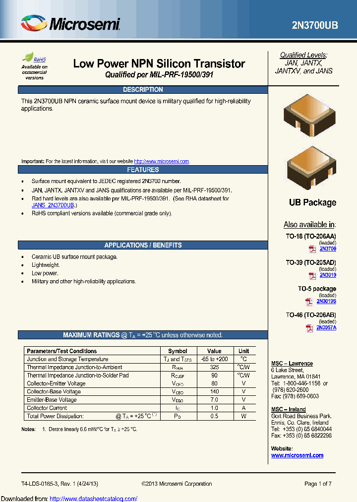 2N3700UBE3_9095239.PDF Datasheet