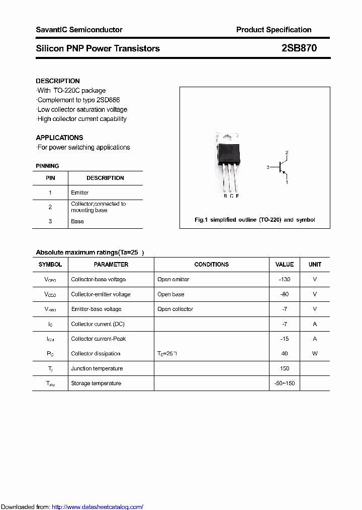 2SB870_9096905.PDF Datasheet