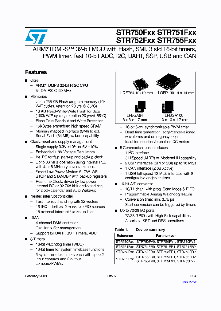 STR751FR0T6_9099805.PDF Datasheet
