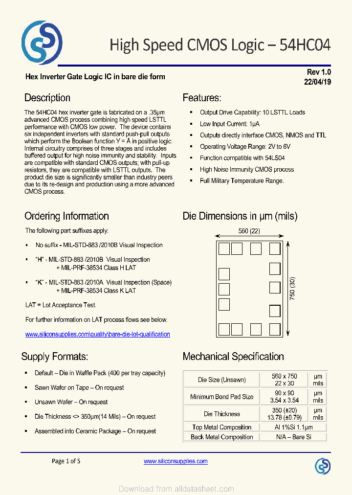 54HC04_9100503.PDF Datasheet