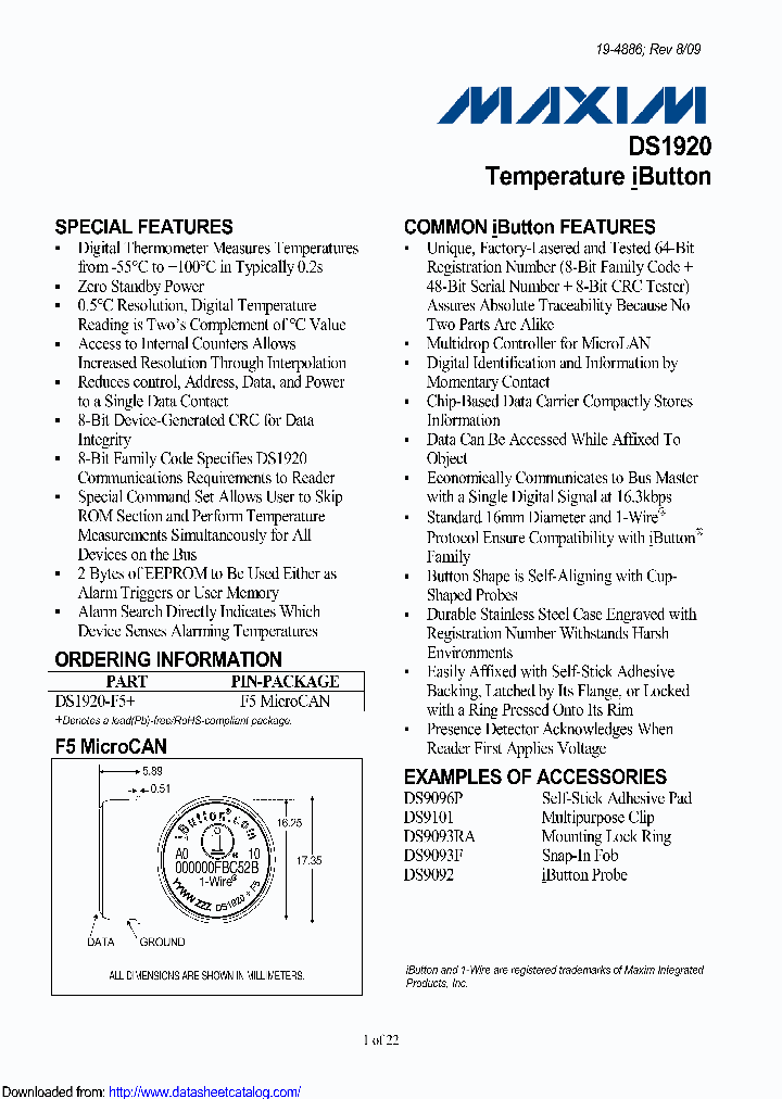 DS1920-F5_9101611.PDF Datasheet