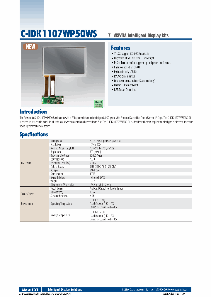 C-IDK1107WP50WS_9103691.PDF Datasheet