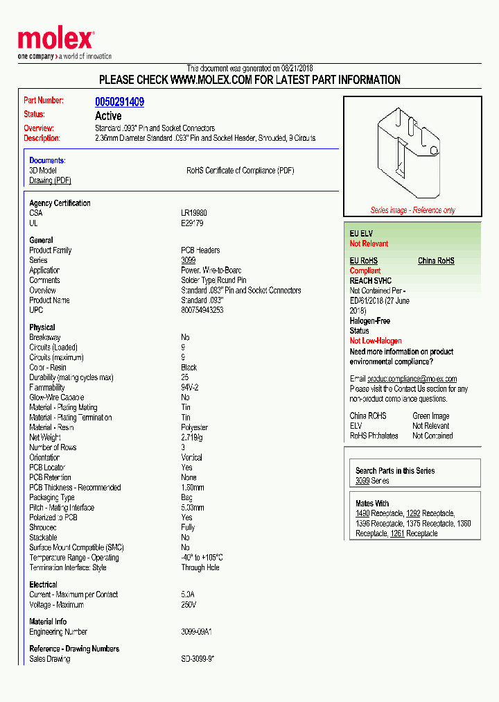 0050291409_9114105.PDF Datasheet