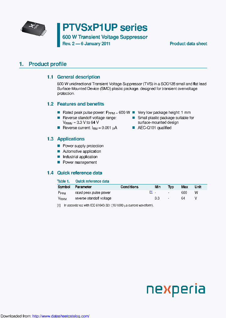 PTVS60VP1UP_9125928.PDF Datasheet