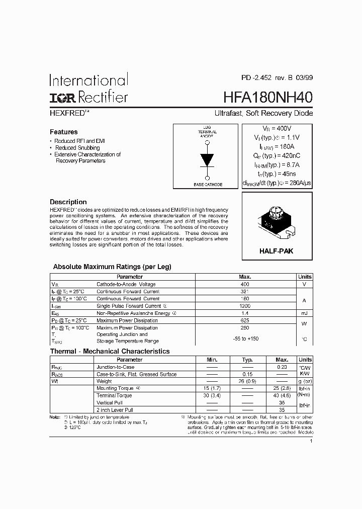 HFA180NH40_9128085.PDF Datasheet