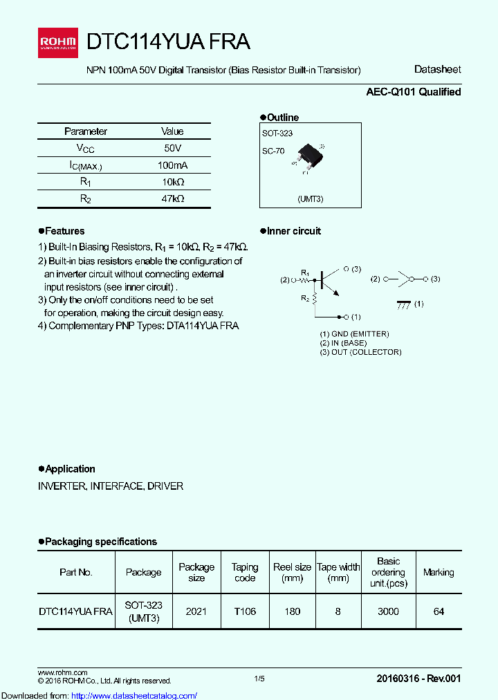 DTC114YUAFRA_9141859.PDF Datasheet